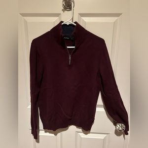 Men’s small quarter zip cotton sweater